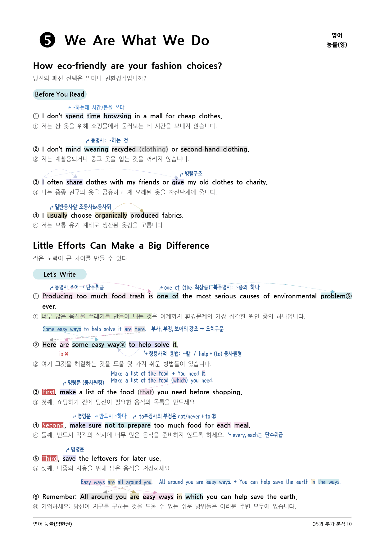 [지이다] 영어 능률(양현권) 5과 분석 (47쪽)_preview_44