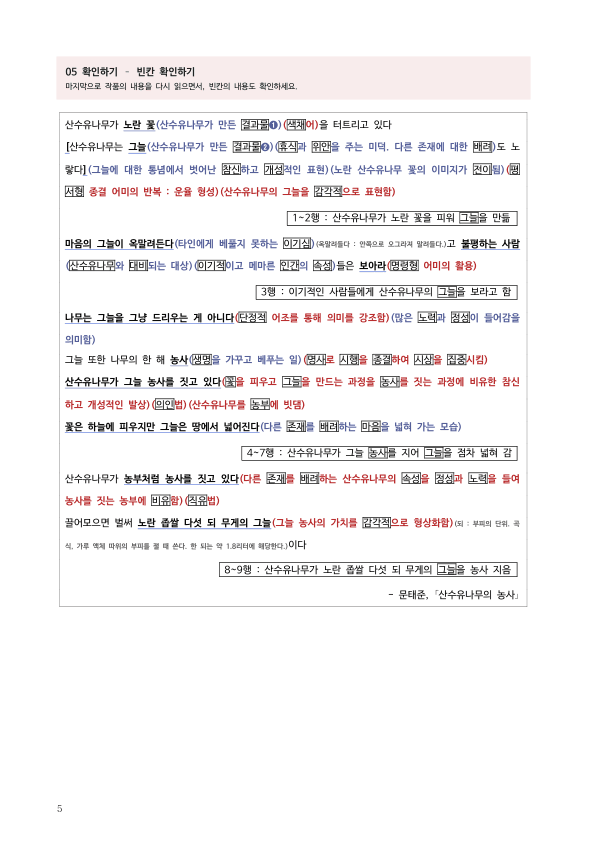 [22개정] 공통국어1 미래엔 1-1 서정 갈래와의 만남_작품분석_preview_5