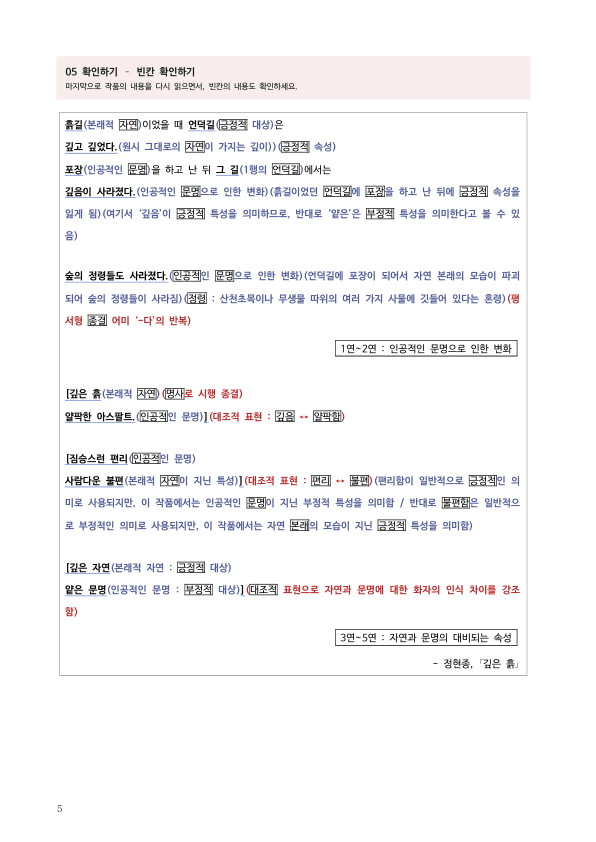 [22개정] 공통국어1 동아 1-1 문학과 소통_깊은 흙_작품분석_preview_5