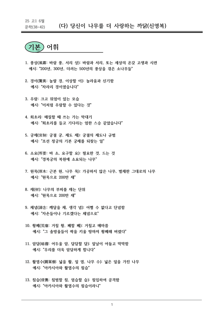 고1 25 6월 38-42 (다) 내용정리_preview_1