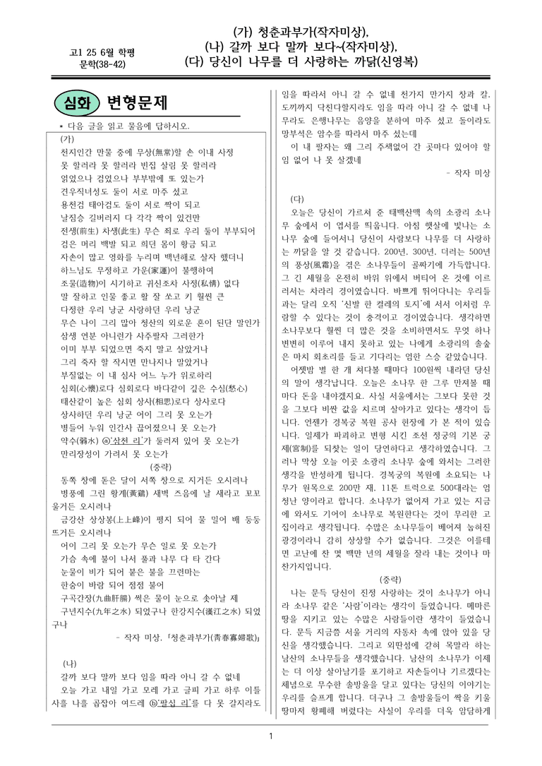 25 고1 6월 38-42 변형문제_preview_1