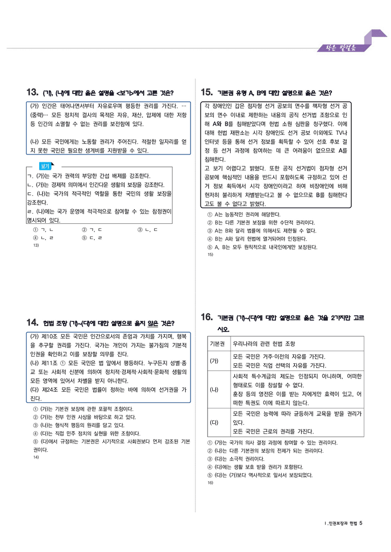 통합사회2 1단원 2.인권보장을 위한 헌법의 역할과 시민참여[기본/심화]_preview_5