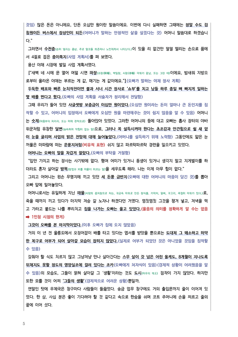[고2] 2025년 9월 학평 27-30번 현대소설 '겨울 뜸부기' 분석_preview_5