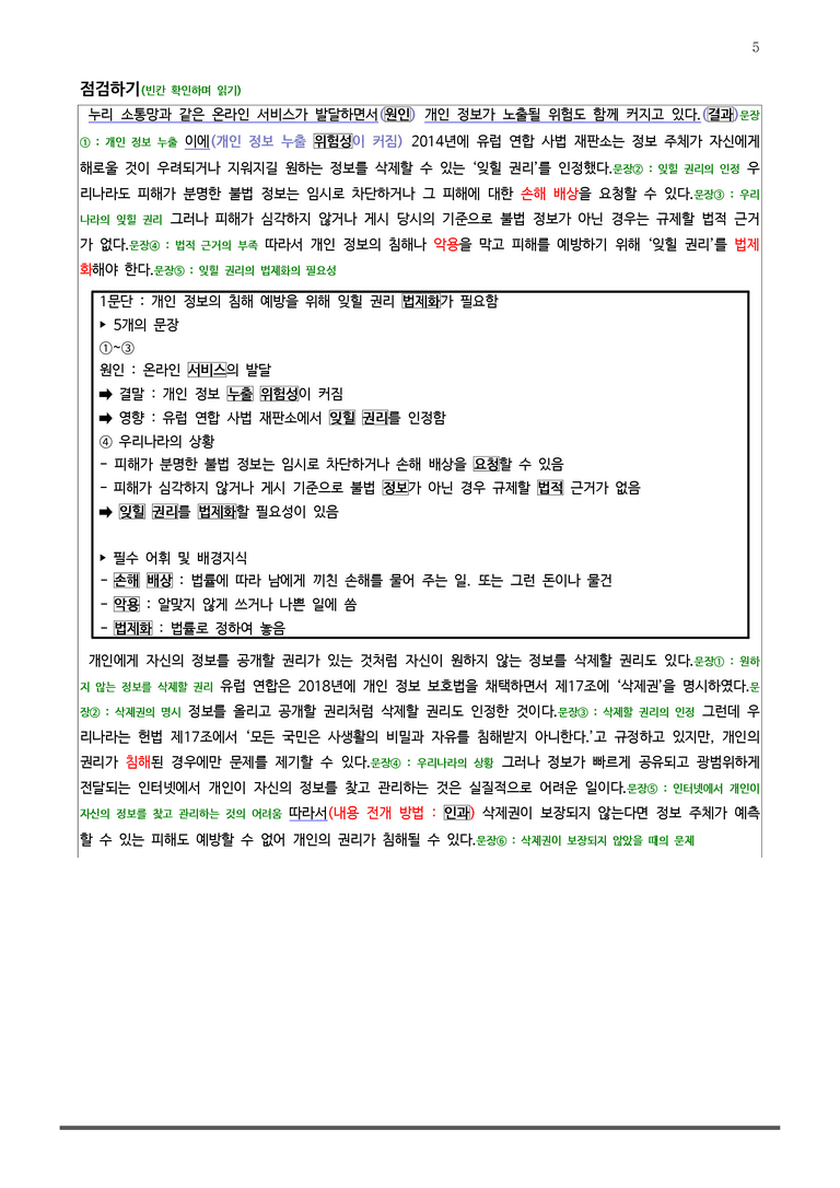 [22개정] 공통국어2 비상(박) 5-3 잊힐 권리_작품분석_preview_5