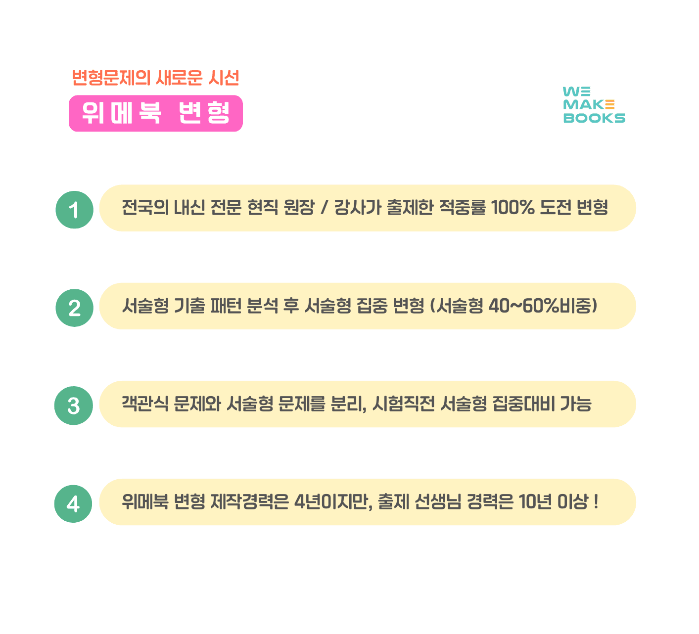 💜 [위메북변형] 공영2 - 미래엔(김) 3과 서술형 집중 본문변형문제_promotion