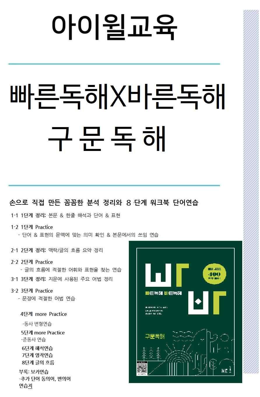 [2024판] 빠바 구문독해 TEST05 본문분석+워크북+동의어 반의어_promotion