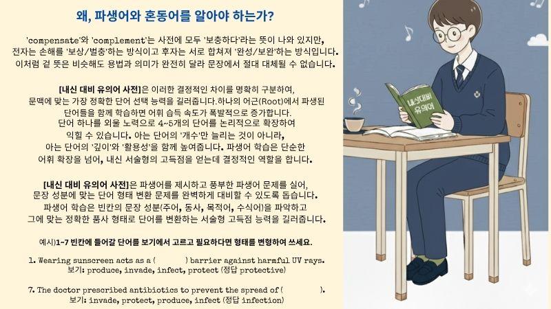 내신대비유의어사전 파생어 혼동어 반의어 주요문형 표현정리_promotion