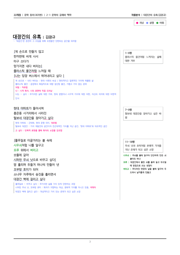 [22개정] 문학 동아(최) 2-1(1) 대장간의 유혹_작품분석_preview_3