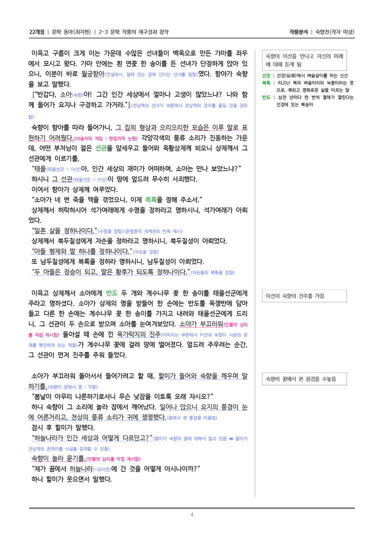 [22개정] 문학 동아(최) 2-3(2) 숙향전_작품분석_preview_4