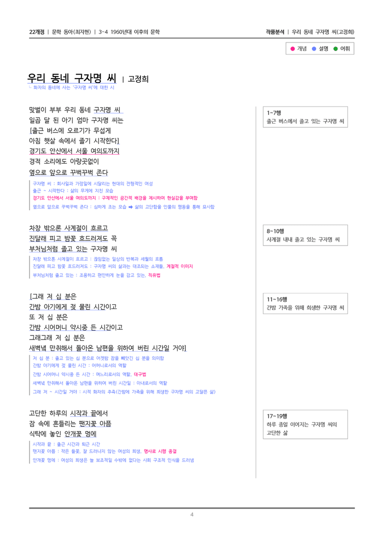 [22개정] 문학 동아(최) 3-4(3) 우리 동네 구자명 씨_작품분석_preview_4