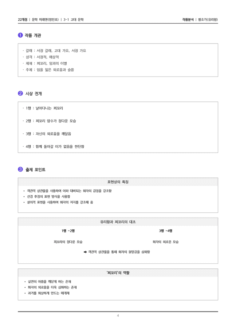 [22개정] 문학 미래엔(방) 3-1(2) 황조가_작품분석_preview_4