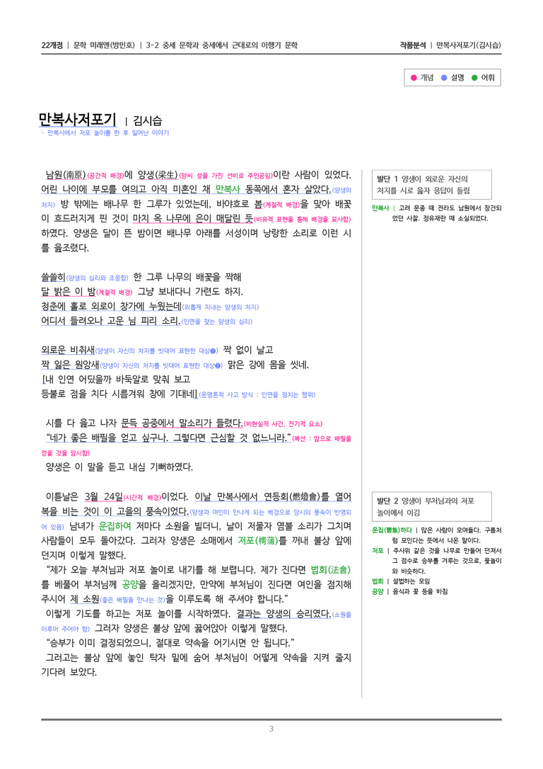 [22개정] 문학 미래엔(방) 3-2(5) 만복사저포기_작품분석_preview_3