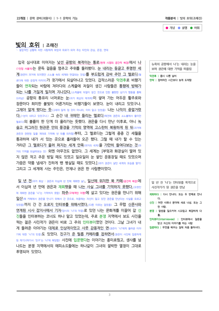 [22개정] 문학 창비(최) 1-1(2) 빛의 호위_작품분석_preview_3
