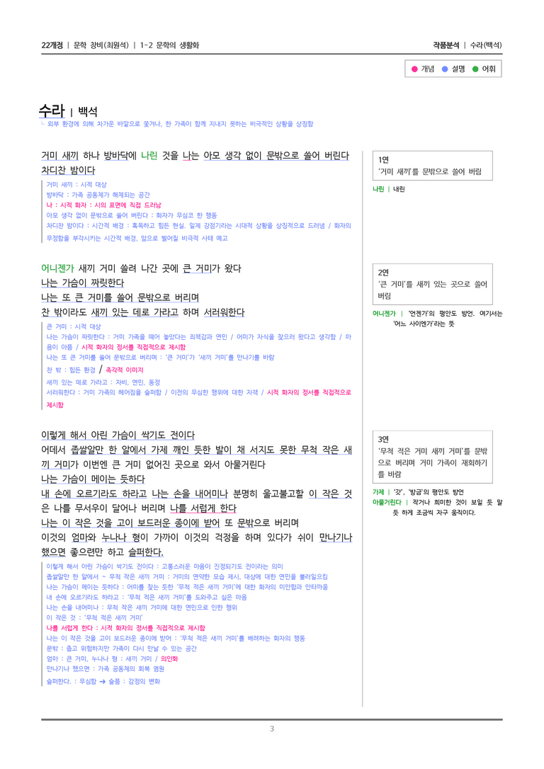 [22개정] 문학 창비(최) 1-2 수라_작품분석_preview_3