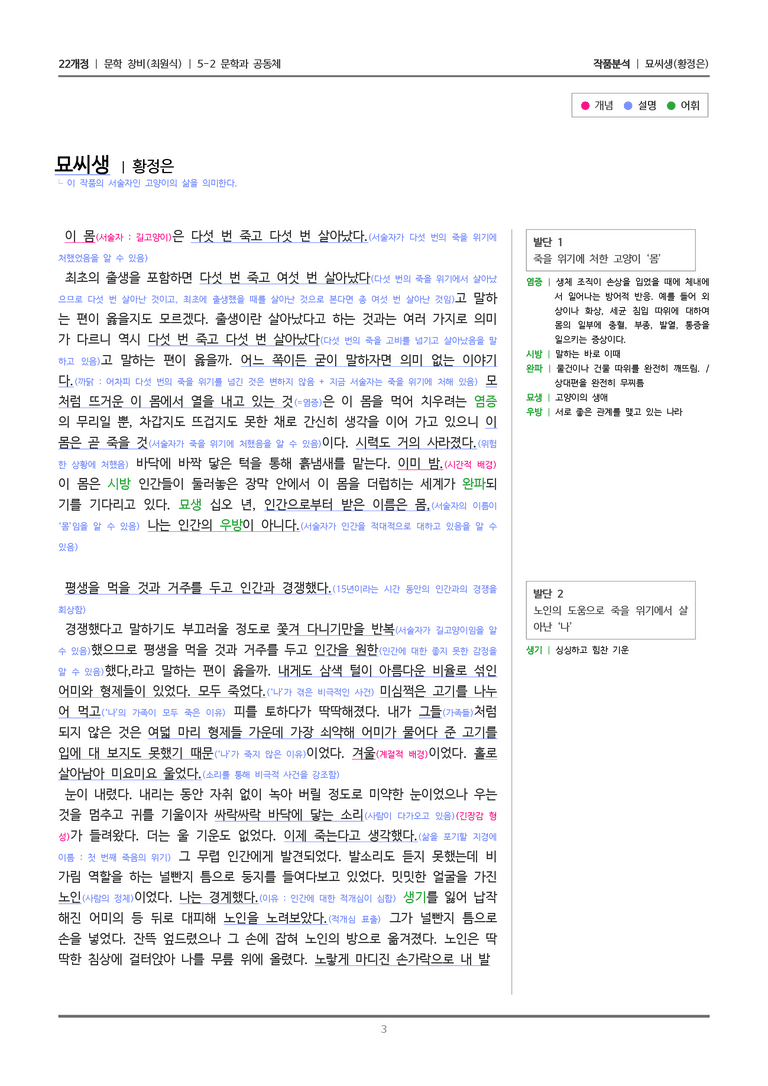 [22개정] 문학 창비(최) 5-2(2) 묘씨생_작품분석_preview_3