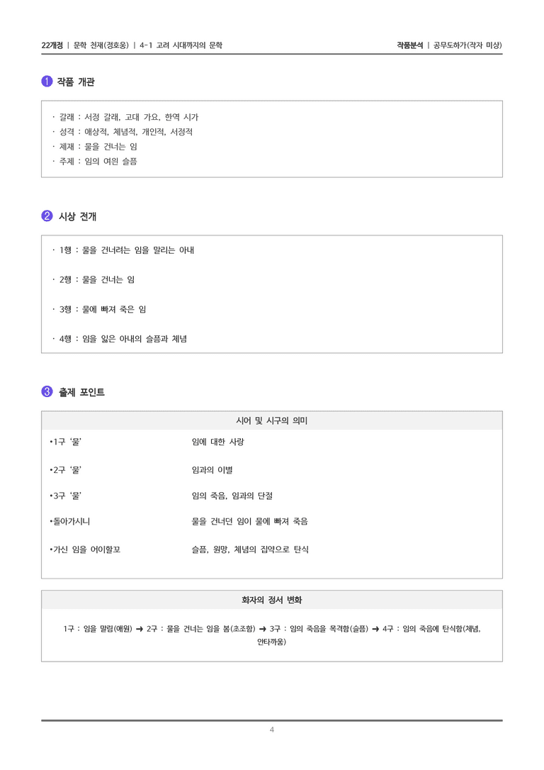 [22개정] 문학 천재(정) 4-1(1) 공무도하가_작품분석_preview_4