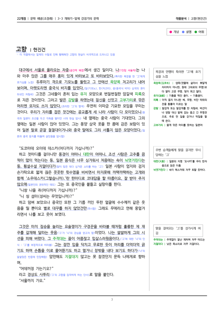 [22개정] 문학 해냄(조) 3-3(2) 고향_작품분석_preview_3