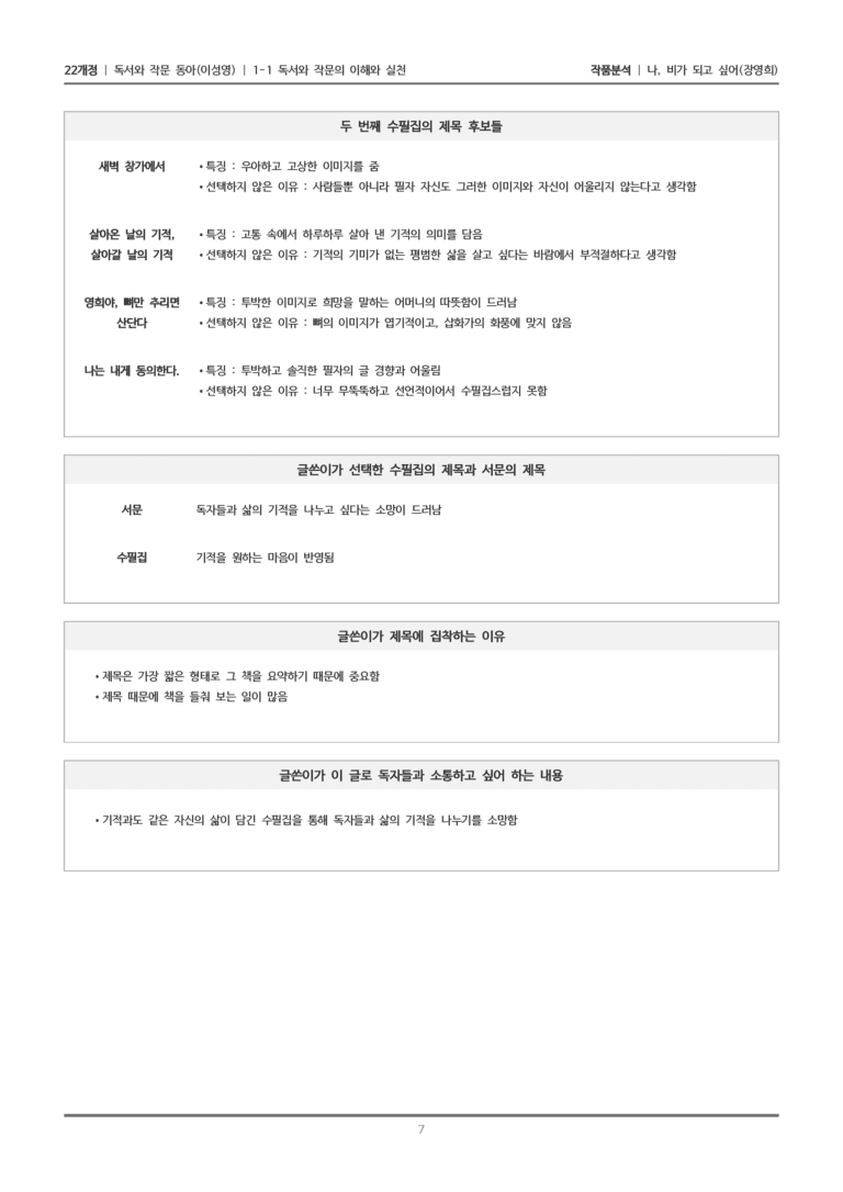 [22개정] 독서와 작문 동아(이) 1-1 나, 비가 되고 싶어_작품분석_preview_7