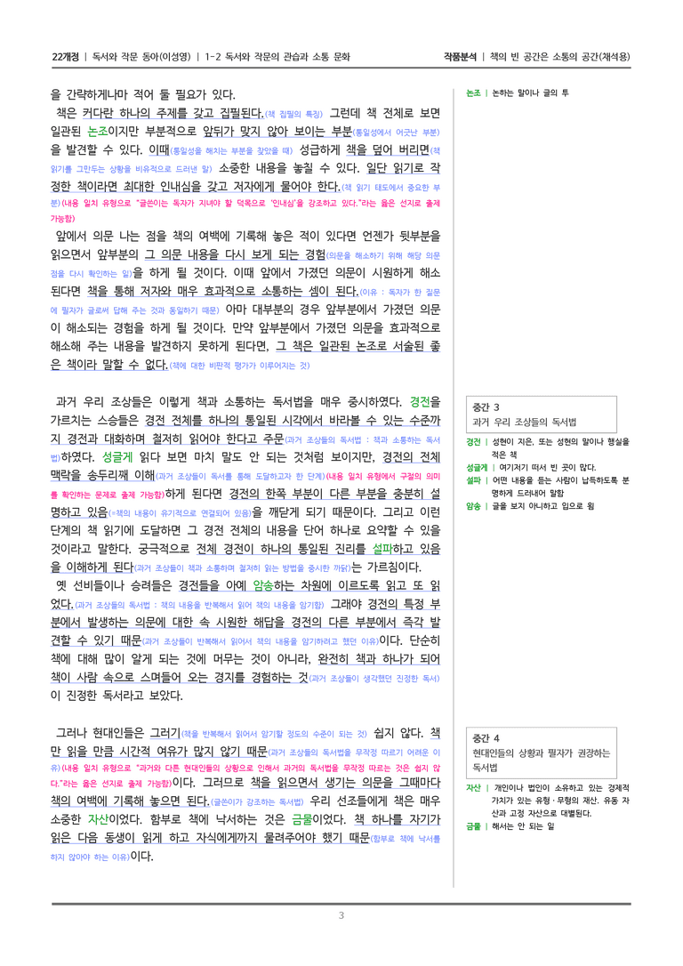 [22개정] 독서와 작문 동아(이) 1-2 책의 빈 공간은 소통의 공간_작품분석_preview_3