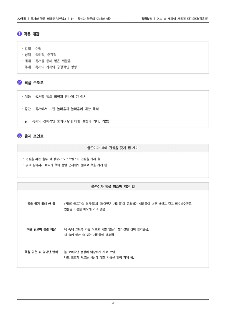 [22개정] 독서와 작문 미래엔(방) 1-1(1) 어느 날 세상이 새롭게 가다오다_작품분석_preview_4