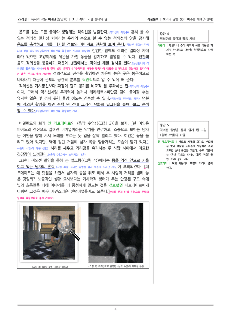 [22개정] 독서와 작문 미래엔(방) 3-3(1) 보이지 않는 빛이 비추는 세계_작품분석_preview_4