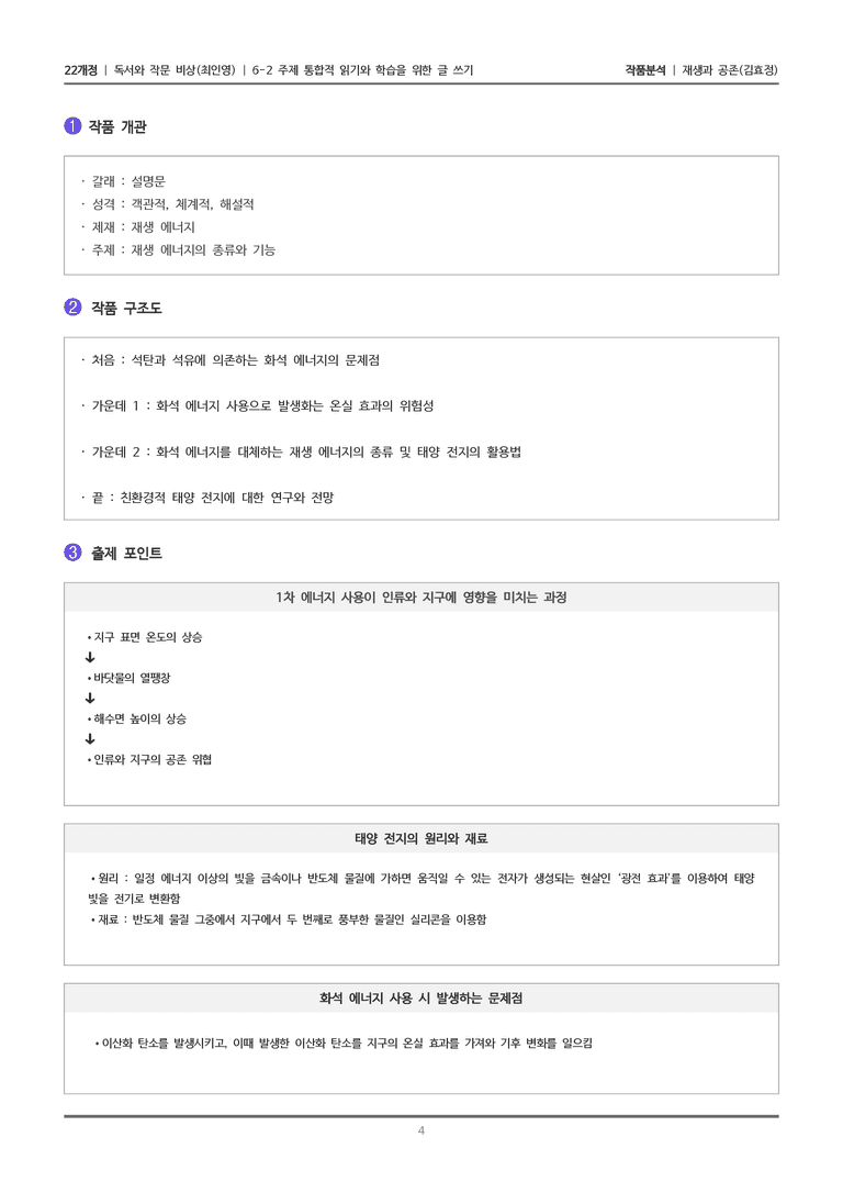 [22개정] 독서와 작문 비상(최) 6-2(1) 재생과 공존_작품분석_preview_4
