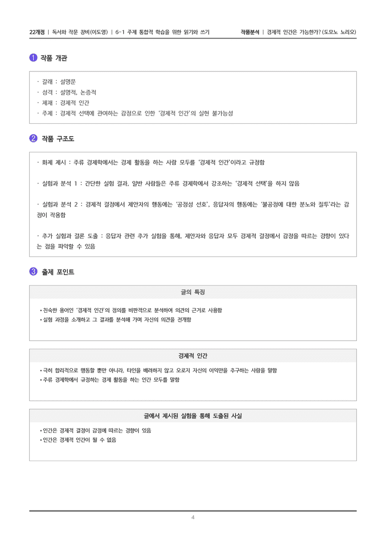 [22개정] 독서와 작문 창비(이) 6-1(3) 경제적 인간은 가능한가_작품분석_preview_4