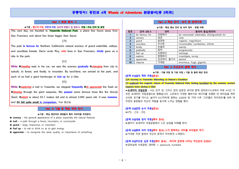 [적중률로 입소문난] 공통영어 1 비상(홍) 4과 워크북_preview_6