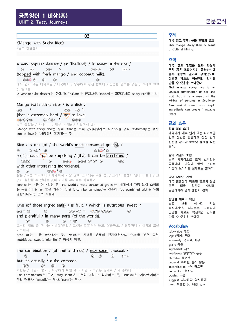 [1등급의 모든 핵심] 공통영어 1 비상(홍) 2과 분석노트_preview_5