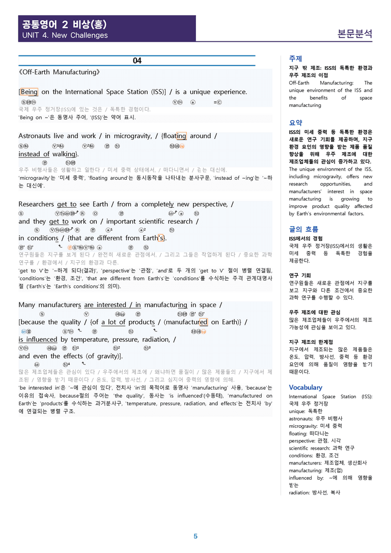 [1등급의 모든 핵심] 공통영어 2 비상(홍) 4과 워크북 10종_preview_5