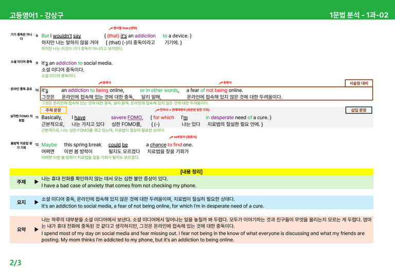 고등영어1 천재(강) 1과 상세분석 by 시드잉글리쉬_preview_6