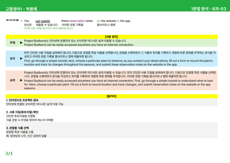 고등영어1 동아(박) 6과 상세분석 by 시드잉글리쉬_preview_6