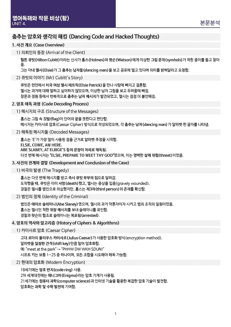 [빠르고 효율적인] 영어 독해와 작문 비상(황) 4과 상세분석_preview_33