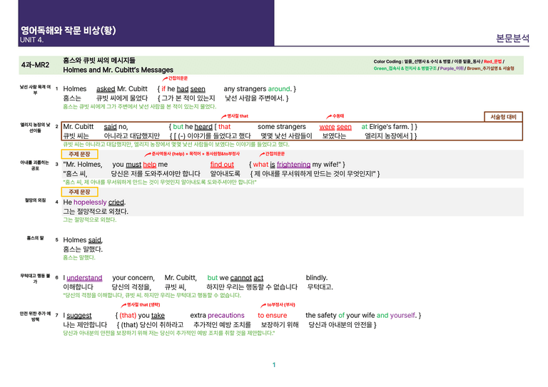 [빠르고 효율적인] 영어 독해와 작문 비상(황) 4과 상세분석_preview_6