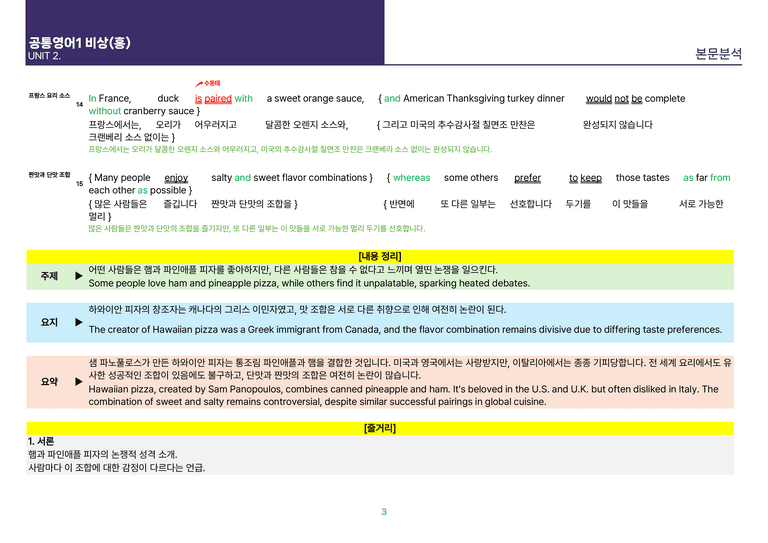 [빠르고 효율적인] 공통영어 1 비상(홍) 2과 상세분석 R1_preview_5