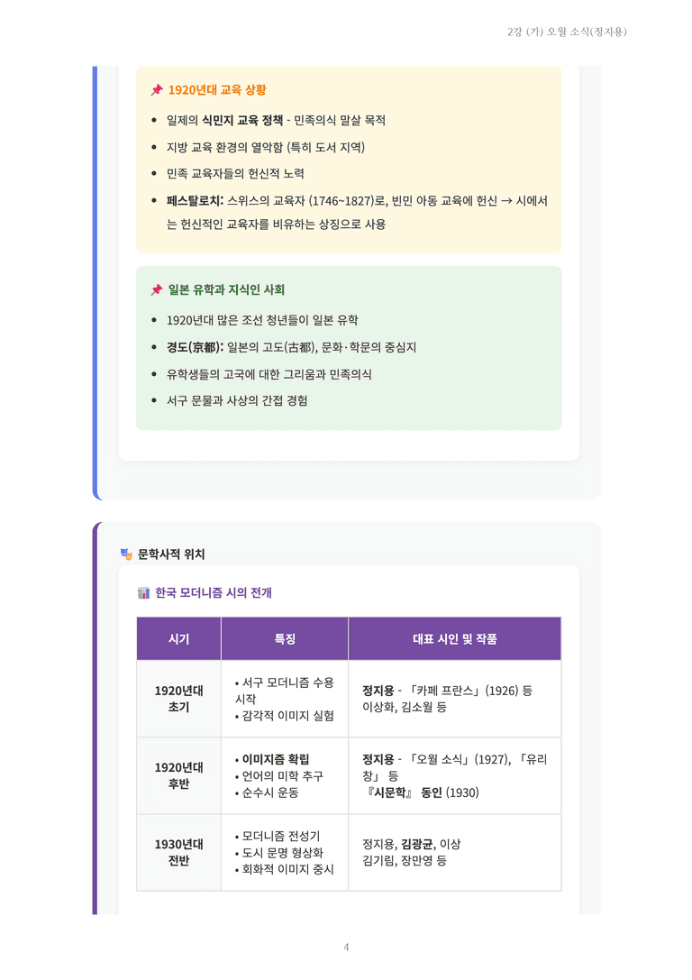 [2027 수특 문학] 현대시 02강 (가) 오월 소식(정지용) 내용 정리_preview_4