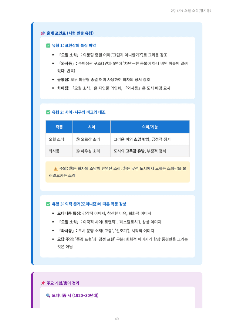 [2027 수특 문학] 현대시 02강 (가) 오월 소식(정지용) 내용 정리_preview_40