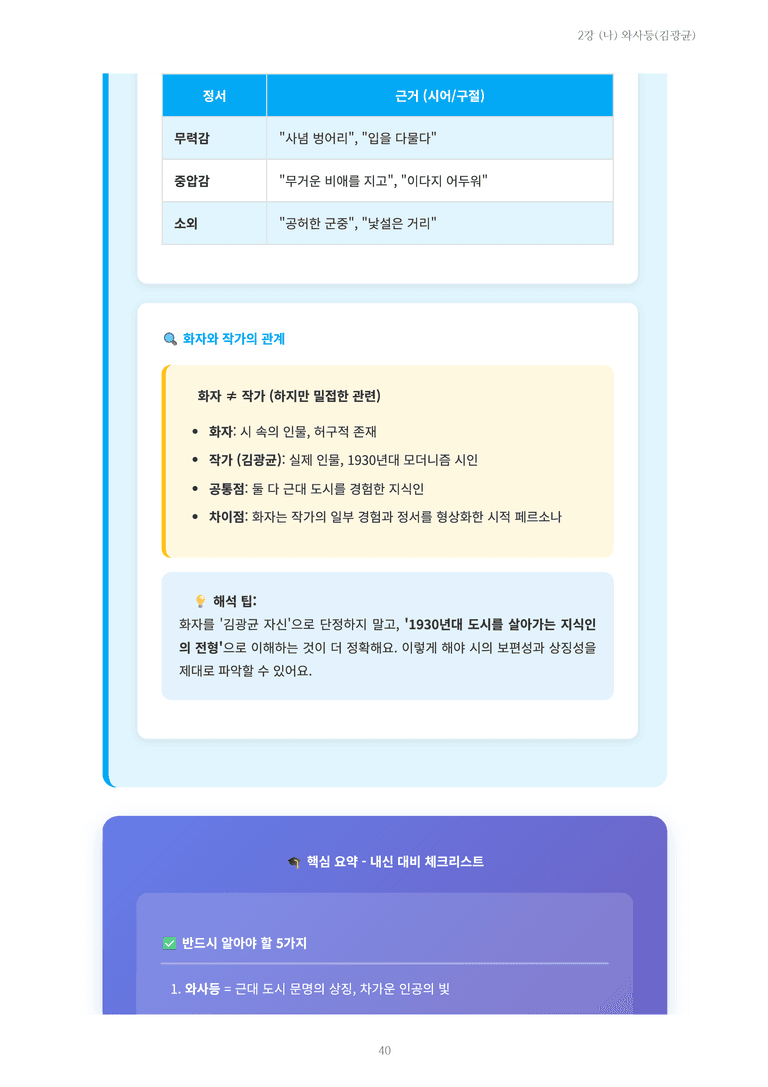 [2027 수특 문학] 현대시 02강 (나) 와사등(김광균) 내용 정리_preview_40