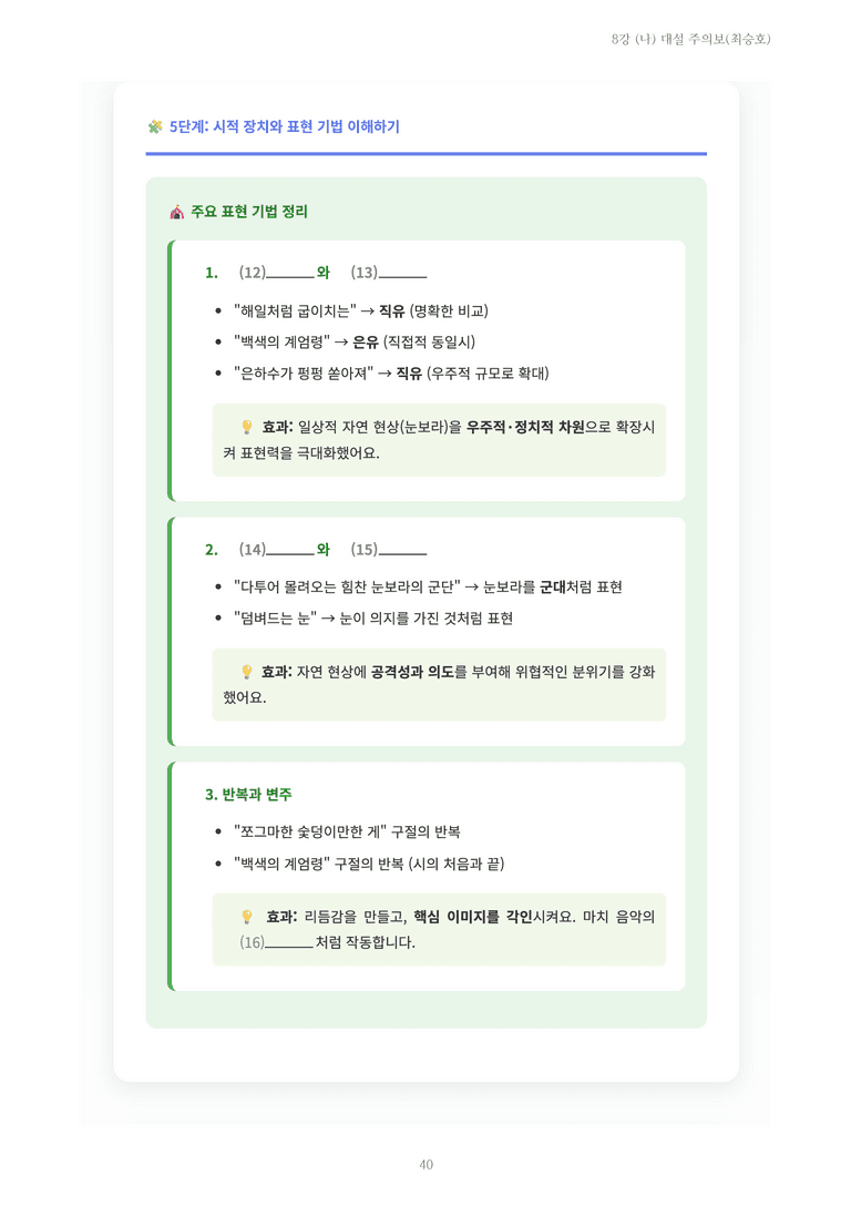 [2027 수특 문학] 현대시 08강 (나) 대설 주의보(최승호) 내용 정리_preview_40