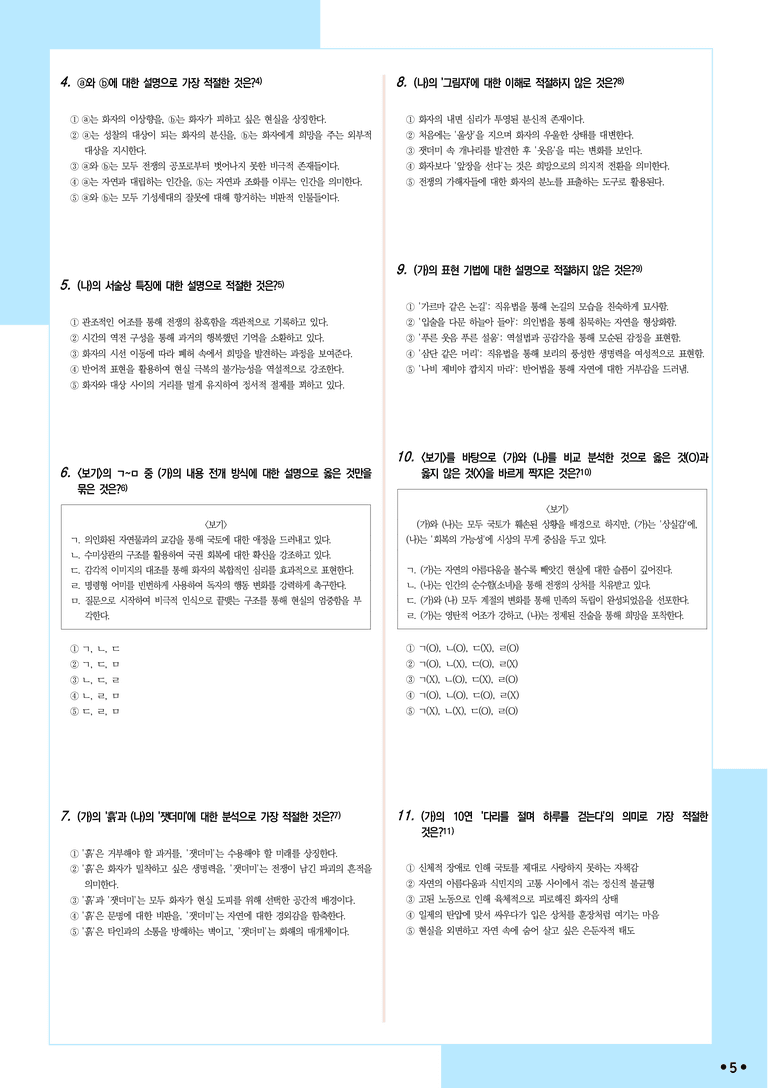 [2027 수능특강 문학] 적용학습-현대시 (1) 빼앗긴 들에도 봄은 오는가, 초토의 시 1_분석+문제_preview_5