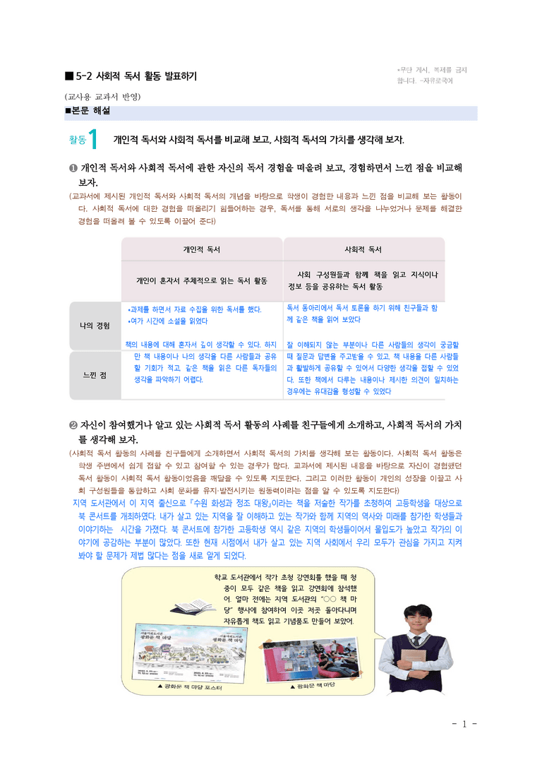 (공국2-미) 5-2 사회적 독서 활동 발표하기 ■(해설•정리)-11쪽_preview_1