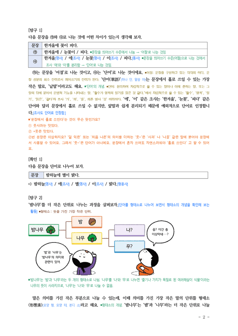 중1-2 (미-민) 3-1 단어의 짜임과 새말 ■해설•정리_(18쪽)_preview_2