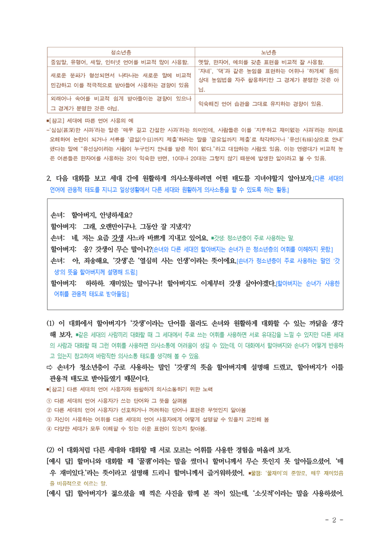 중1-2 (미-민) 3-2 어휘의 양상과 쓰임 ￭해설•정리(10쪽)_preview_2