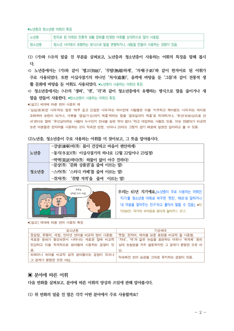 중1-2 (천-정) 3-2 어휘의 양상, 싱크홀 대신 땅꺼짐 어때요 ■해설•정리_(11쪽)_preview_2