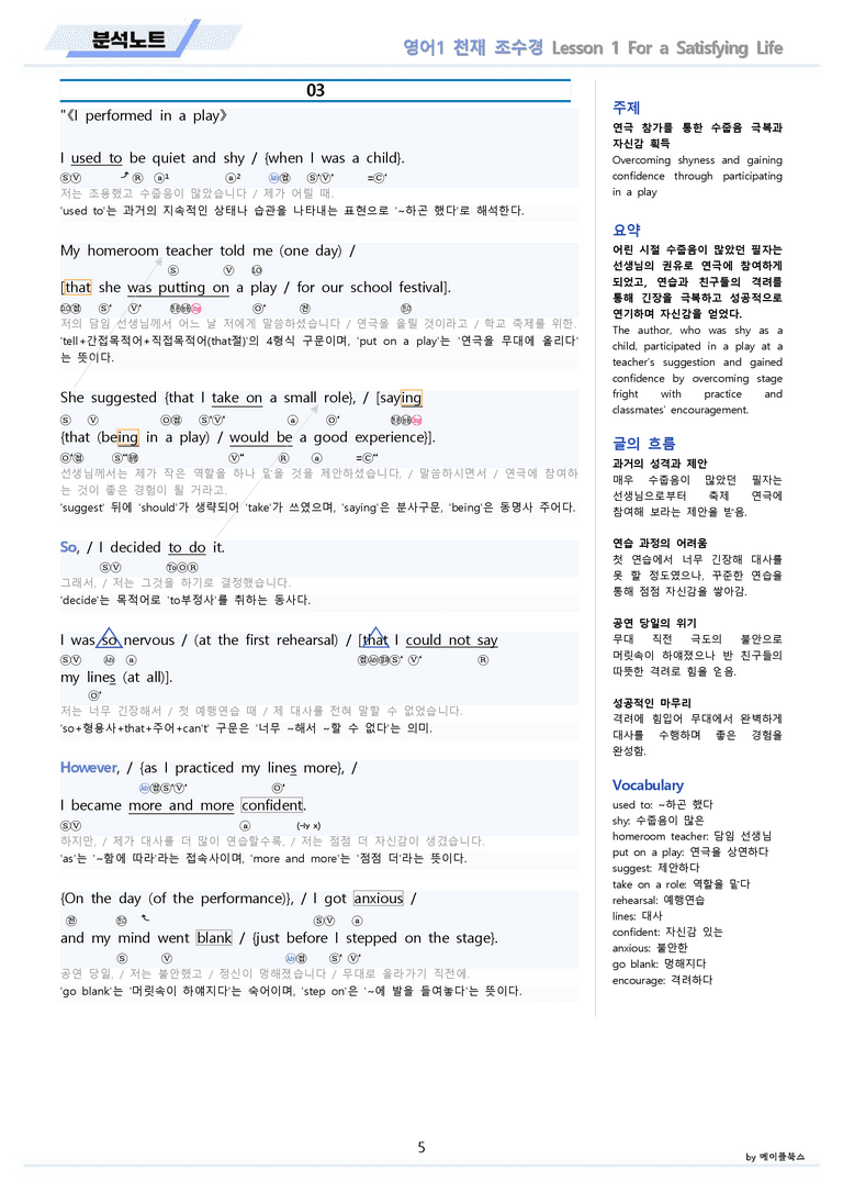 영어1 천재 조수경 분석노트 01 1강 1과 by 메이플북스 22년 개정_preview_5