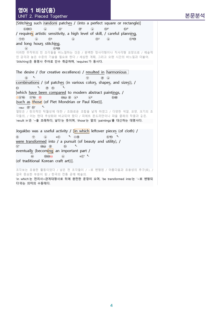 [1등급의 모든 핵심] 고등 영어 Ⅰ 비상(홍) 2과 본문분석_preview_4