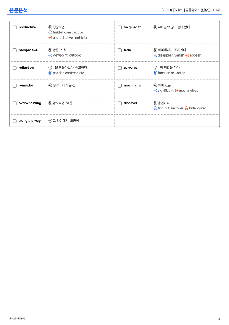  [지학사] 공통영어 1 (신상근) 1과 본문분석_preview_3