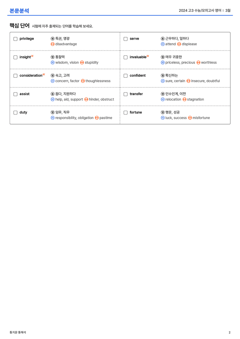  2024 고3 수능/모의고사 영어 3월 본문분석_preview_2
