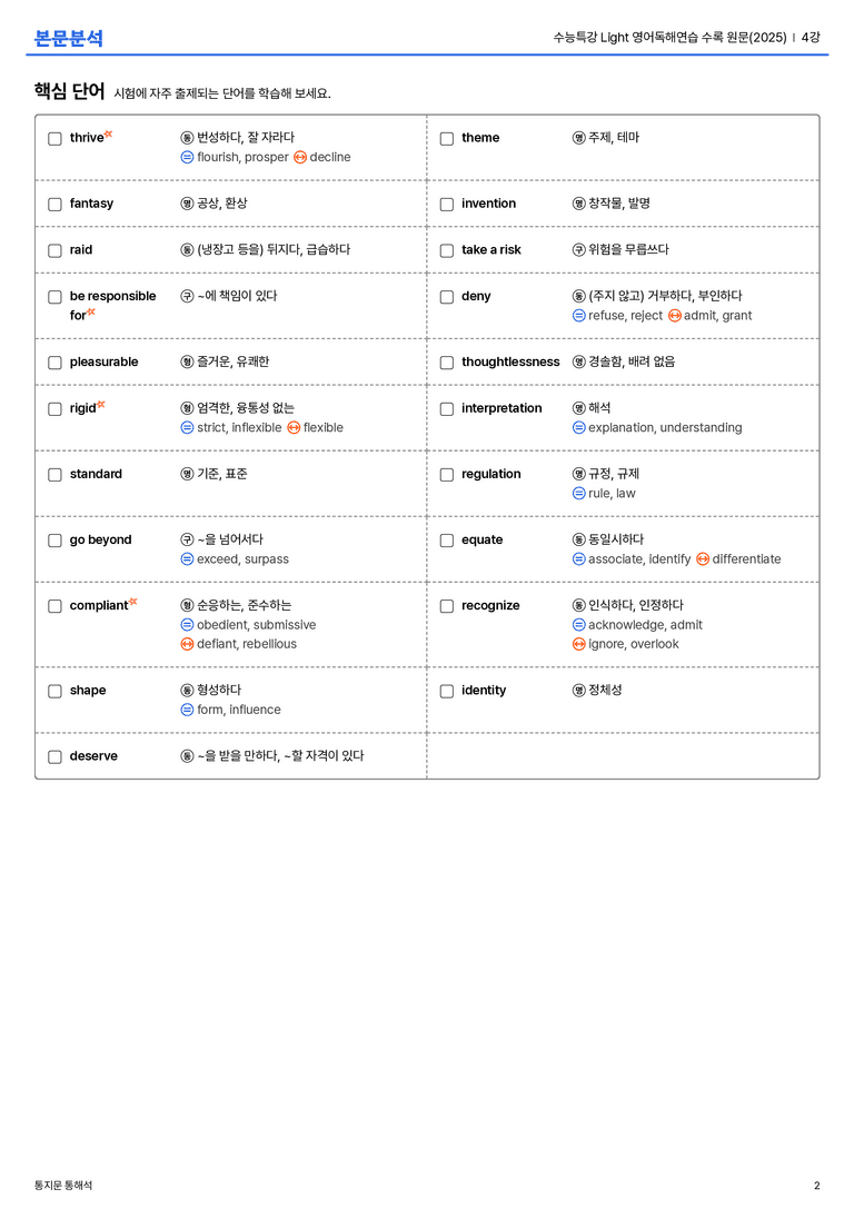  수능특강 Light 영어독해연습 수록 원문(2025) 4강 본문분석_preview_2