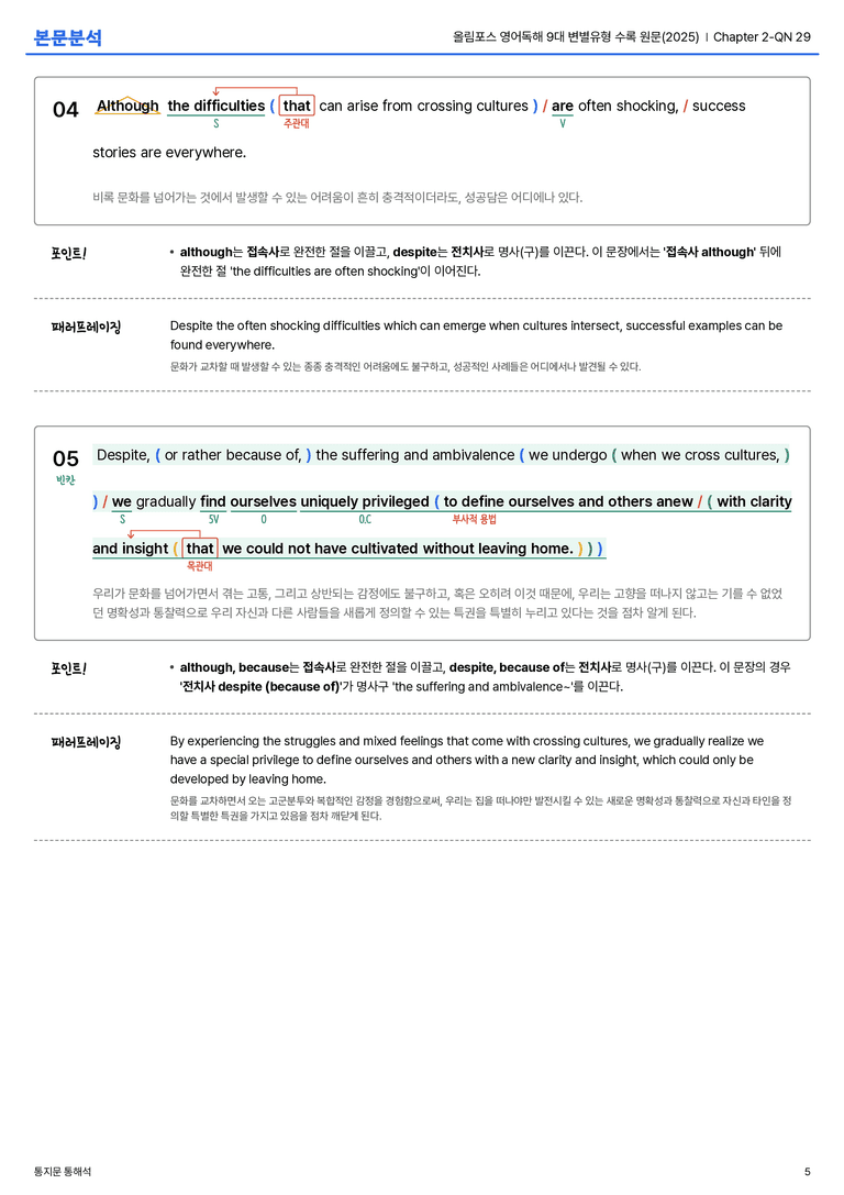 올림포스 영어독해 9대 변별유형 수록 원문(2025) Chapter 2-QN 29 본문분석_preview_5